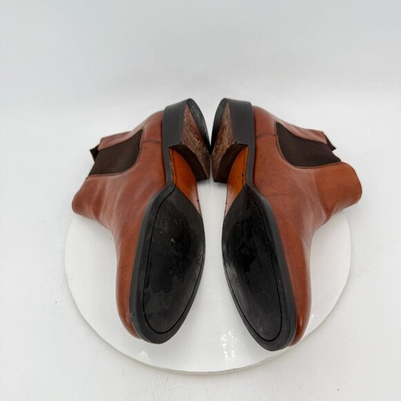 Maison Forte Men Size 11M Brown leather Side Elastic Chelsea Boot - Picture 7 of 12